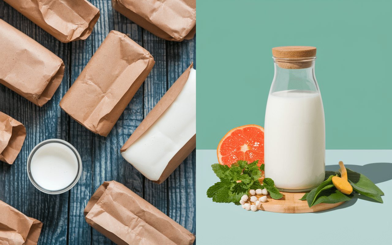 machine à lait végétal fait maison comparée au lait industriel