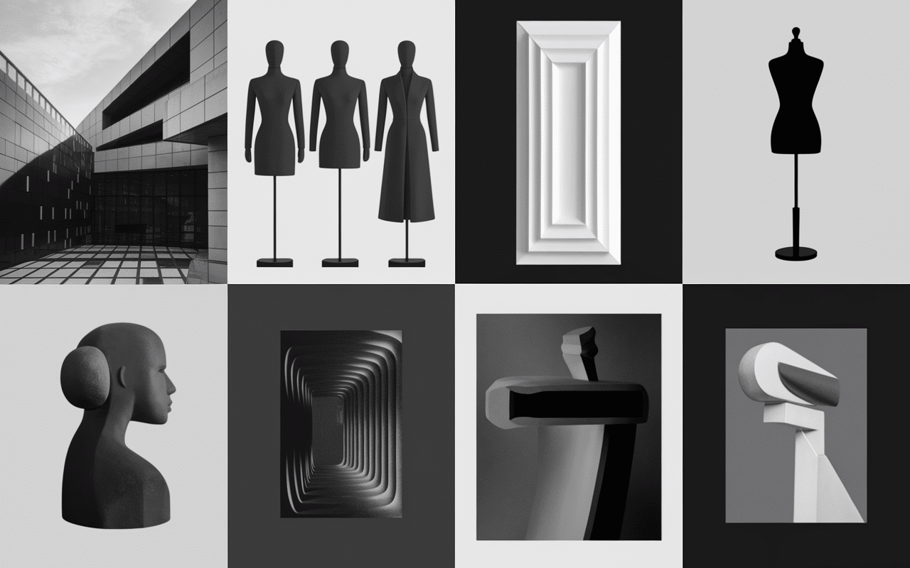 Univers multiples en collage black and smoke