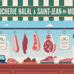 Vitrine boucherie halal Saint Jean de Monts bord de mer