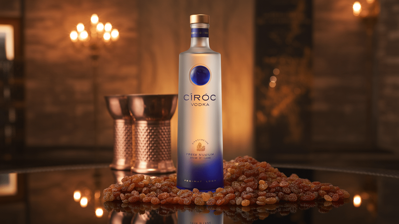 ciroc vodka bouteille premium avec raisins français