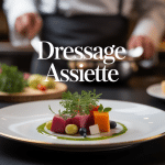 Dressage assiette chef présentation artistique