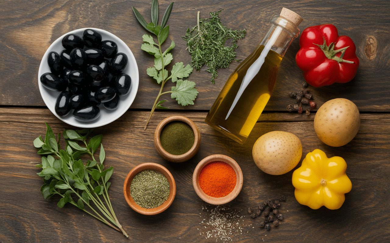 Ingrédients et accompagnements lapin à l'ail recette espagnole