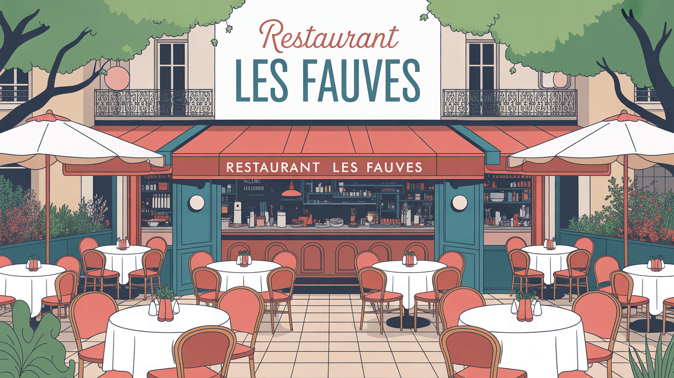 Les Fauves restaurant terrasse ensoleillée Paris ambiance chaleureuse