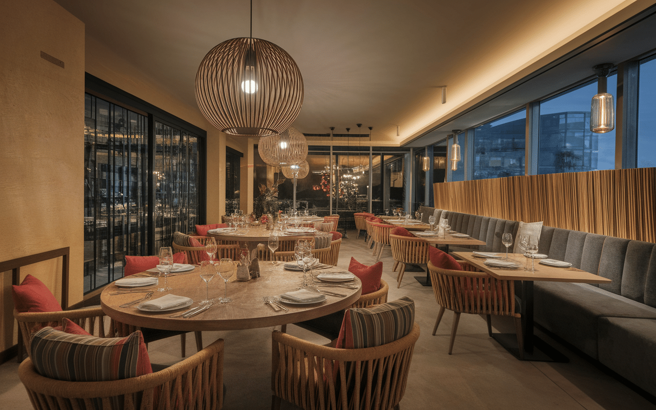 New rabana restaurant ambiance tamisée et fusion