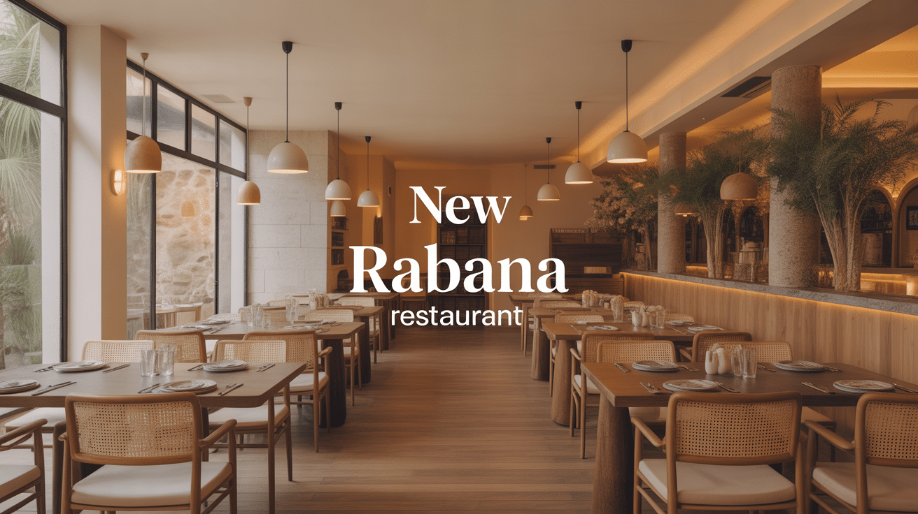 Vue intérieur new rabana restaurant élégant chaleureux