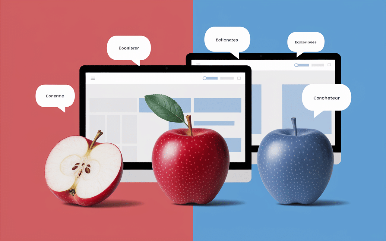 évolution pomme bleue internet collage moderne