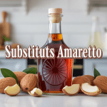 vue stylisée par quoi remplacer l amaretto bouteille liqueur ingrédients substitution