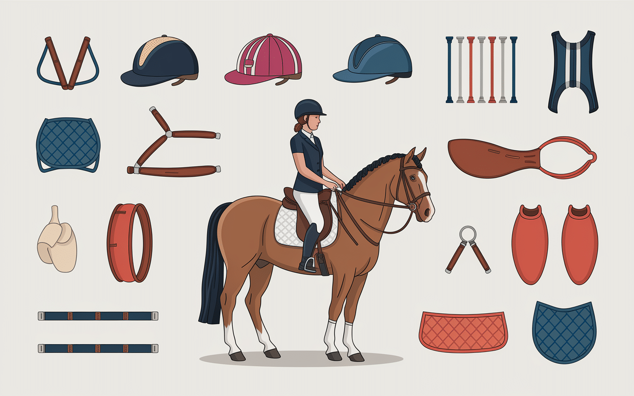 schema piece cheval equipement categorie