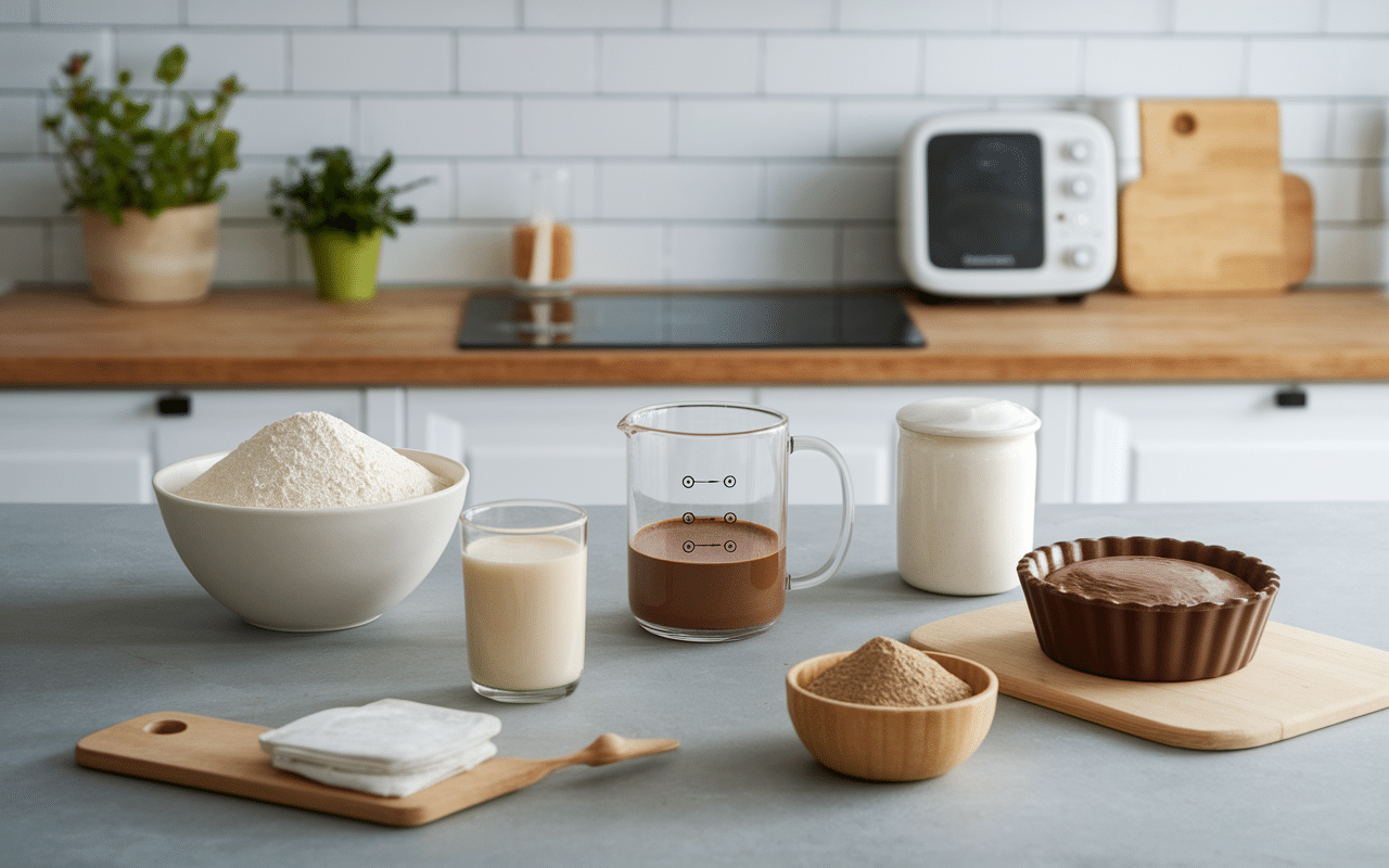 Ingrédients mug cake nutella sans oeuf cuisine moderne