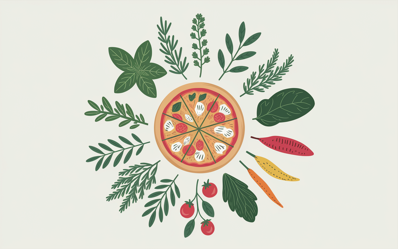 Remplacement origan herbes pizza légumes