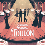restaurant dansant toulon illustration festive et gastronomique