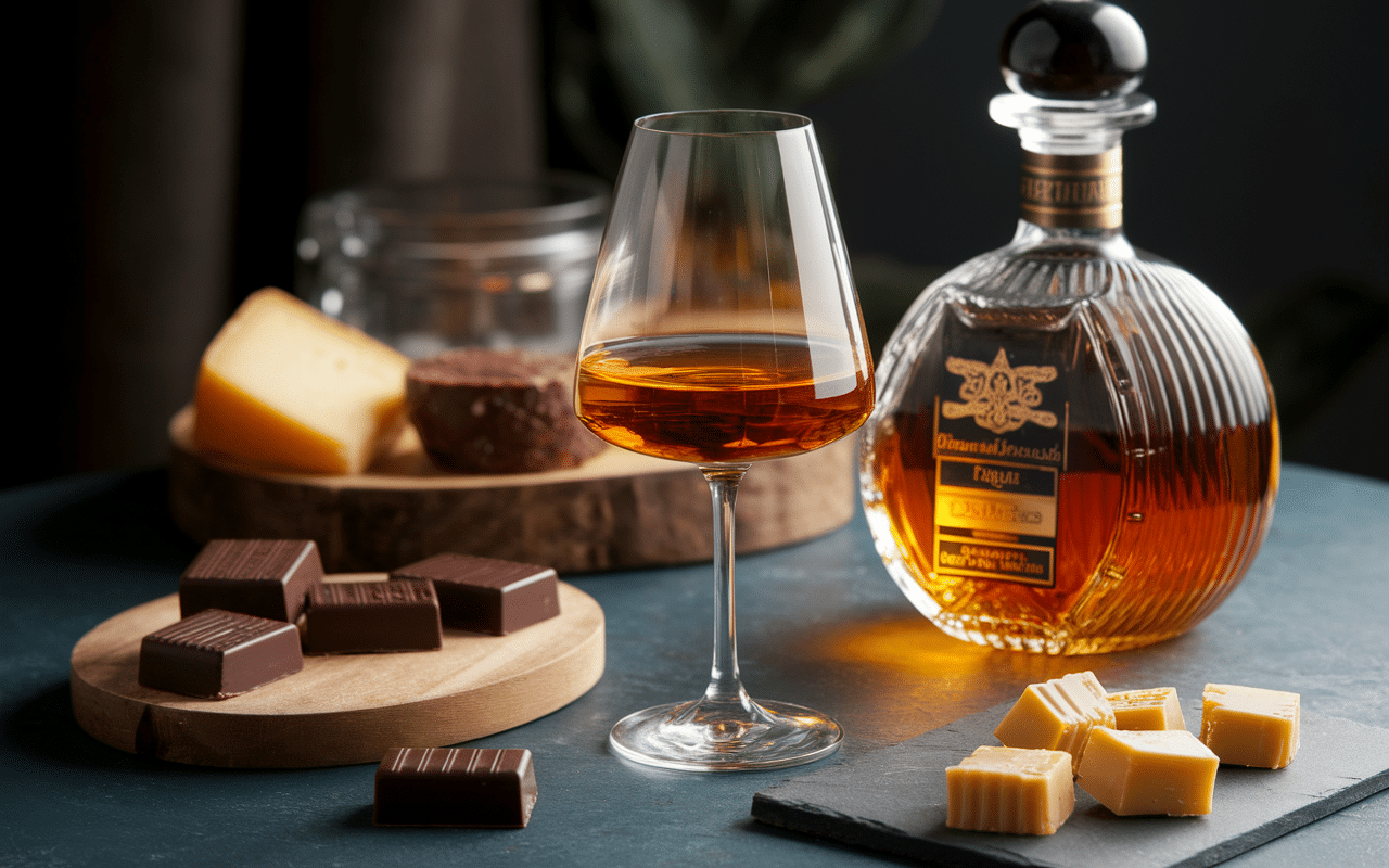 dégustation tequila luxe verre tulipe et mets raffinés