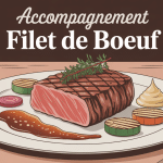 assiette filet de boeuf avec accompagnement élégant