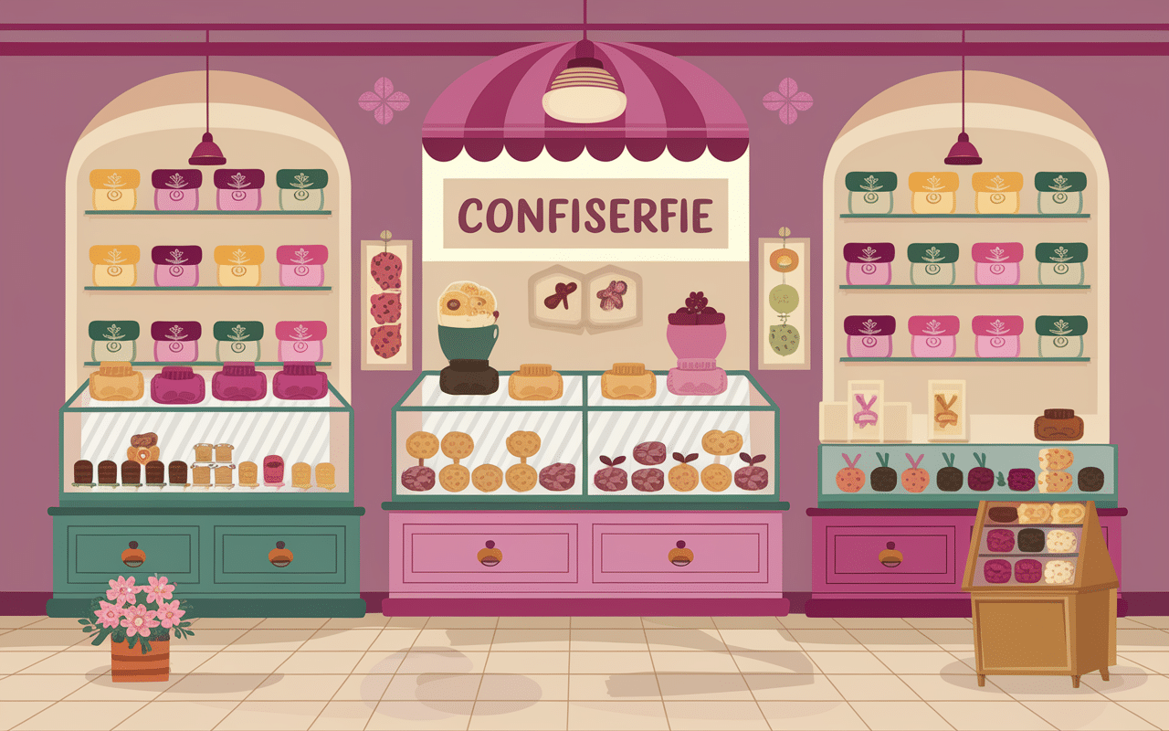 Boutique confiserie coucougnette de Pau boîtes cadeaux