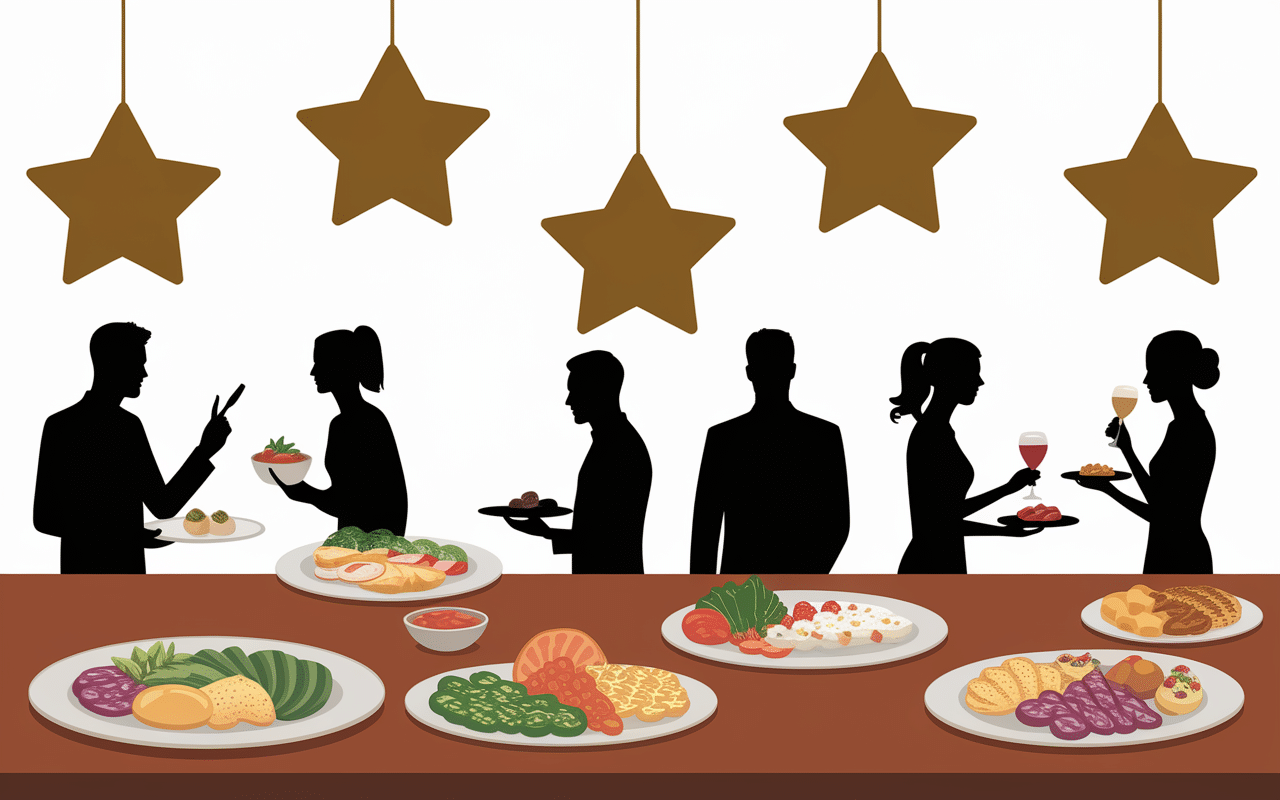 Buffet à volonté Lyon restaurant étoilé clients satisfaits