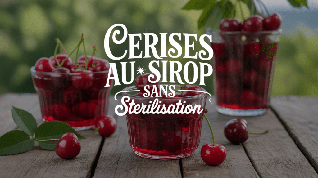 bocaux cerises au sirop sans stérilisation