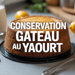 Gâteau au yaourt conservation ingrédients frais