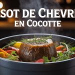 Cuissot de chevreuil en cocotte doré avec légumes