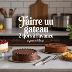 Faire un gateau 2 jours à l'avance sur un plan de travail
