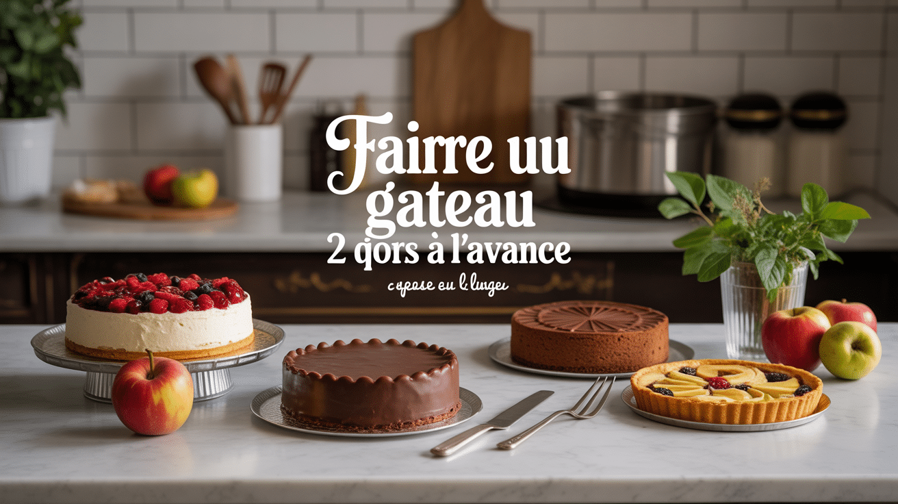 Faire un gateau 2 jours à l'avance sur un plan de travail