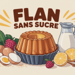 flan sans sucre crémeux avec ingrédients naturels