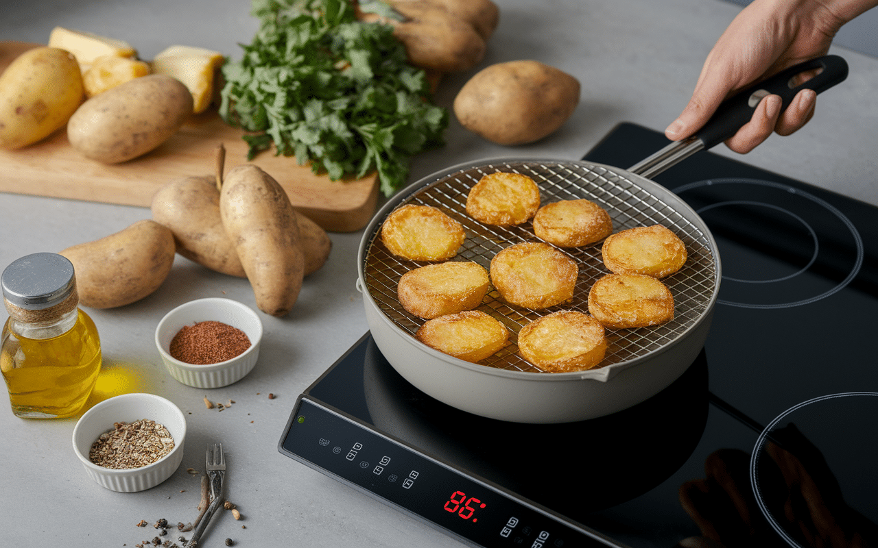 Frites de patate douce recettes au four sur plaque dorées