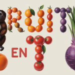 composition harmonieuse de fruits en t tamarin tangerine tomate taro