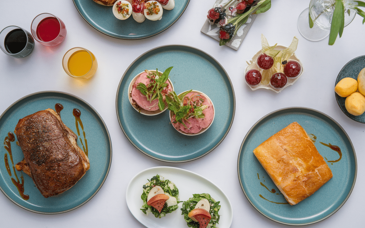 Assortiment plats festifs à faire la veille