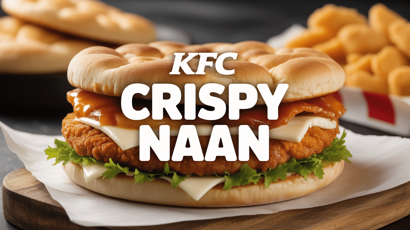 kfc crispy naan sandwich pain naan poulet croquant