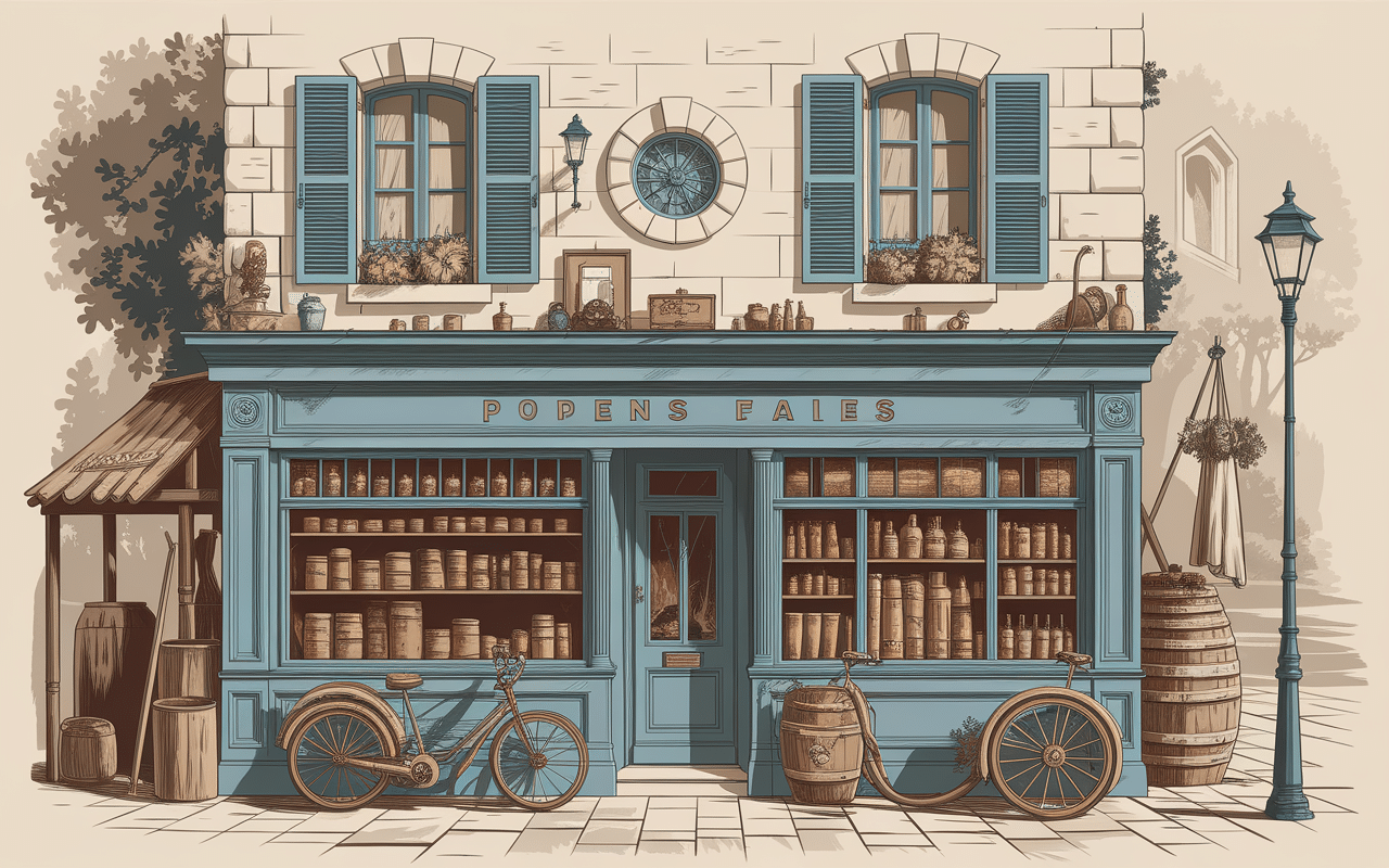 Intérieur ancien la civette gardéenne artisanat