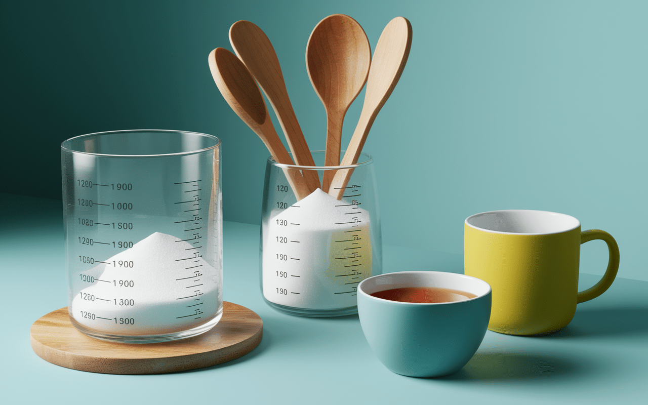 100 g de sucre en cl avec ustensiles sans balance