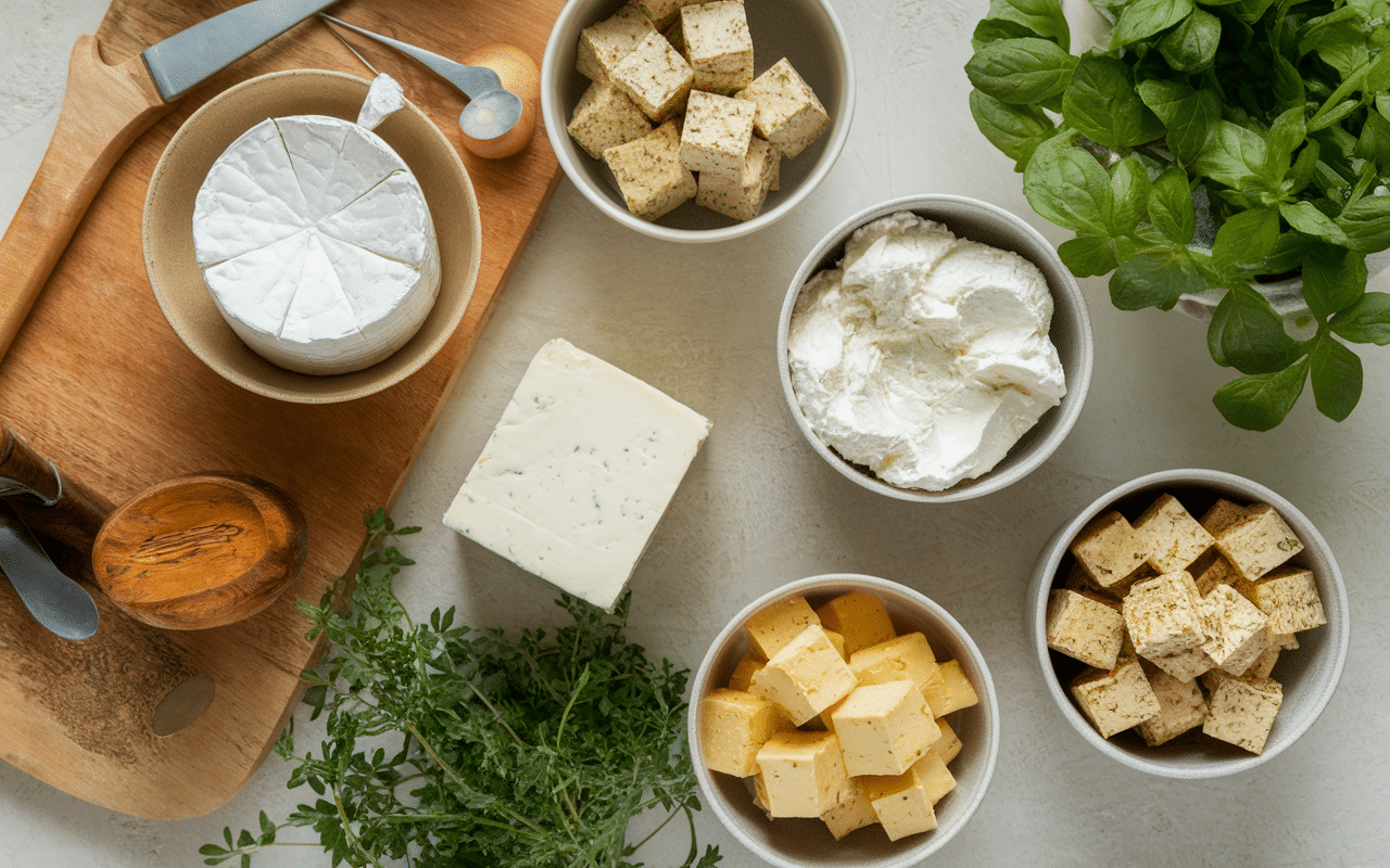 par quoi remplacer la feta fromage chèvre ricotta tofu mariné