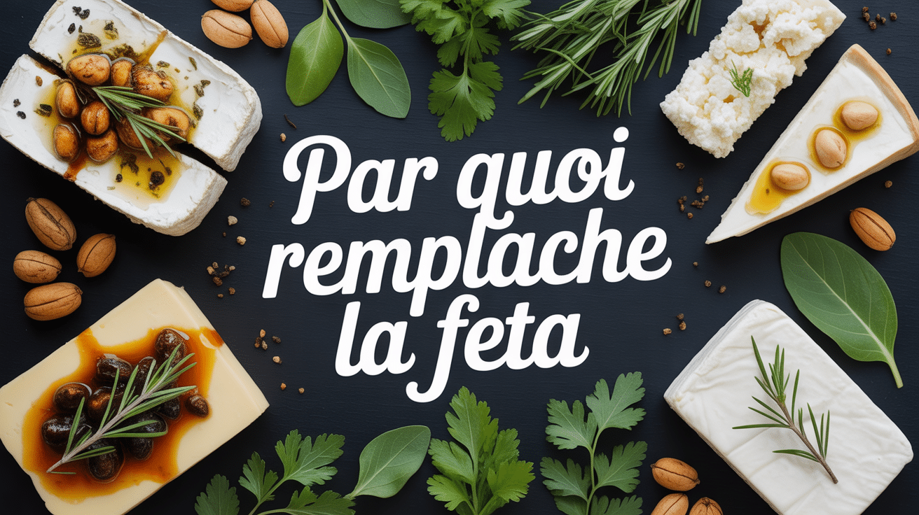 par quoi remplacer la feta alternatives fromages et végétales planche bois