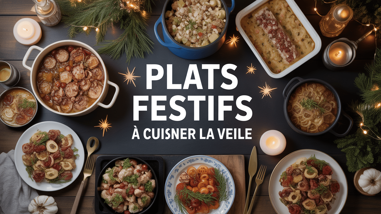 Table de fête plats festifs à faire la veille