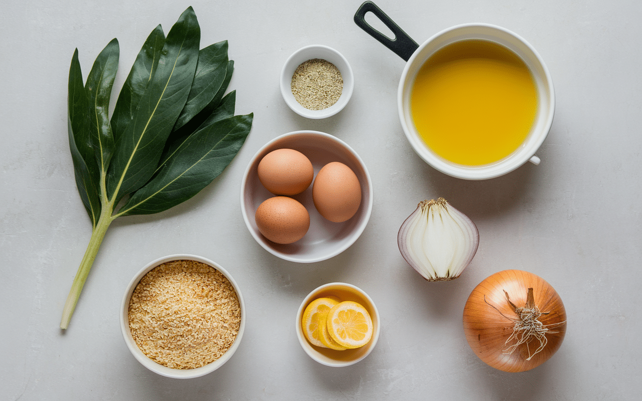 Ingrédients recette brick à l'oeuf tunisienne avec cuisson