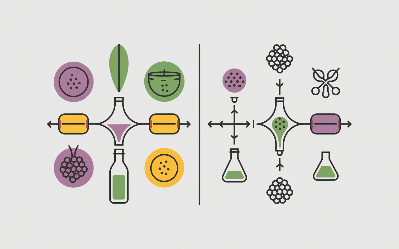 schéma processus fabrication vinaigre balsamique halal