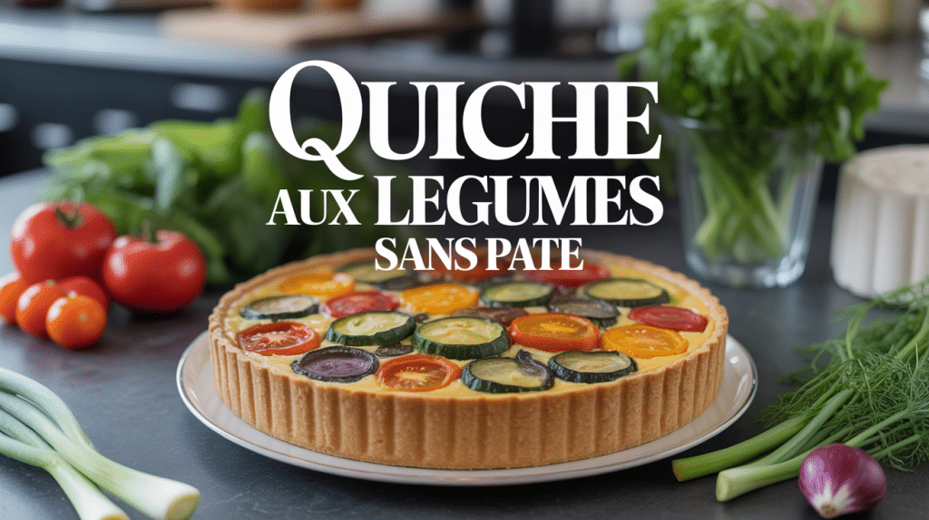 quiche aux legume sans pate garnie tomates courgettes épinards