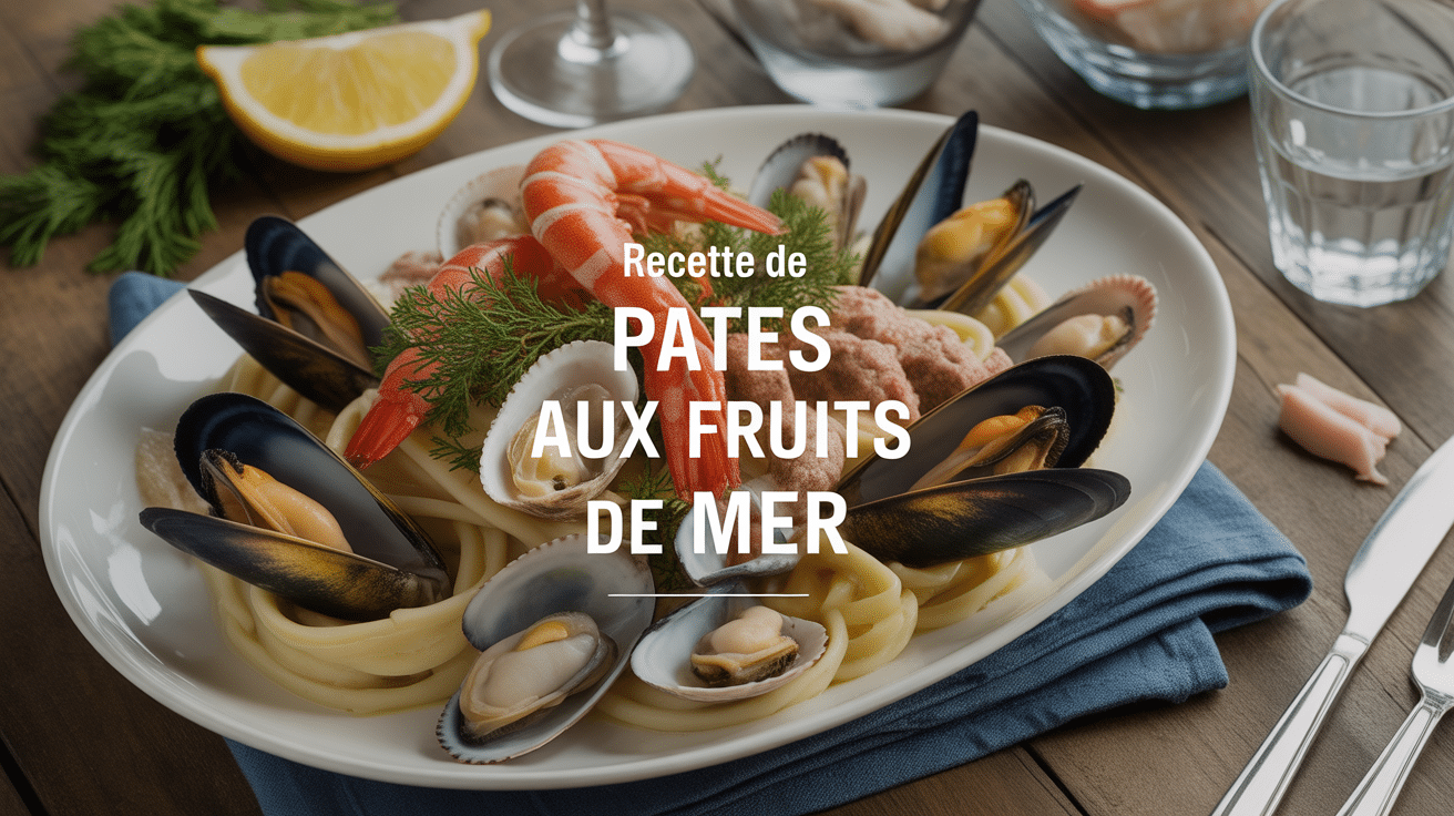 recette de pate au fruit mer assiette fruits de mer