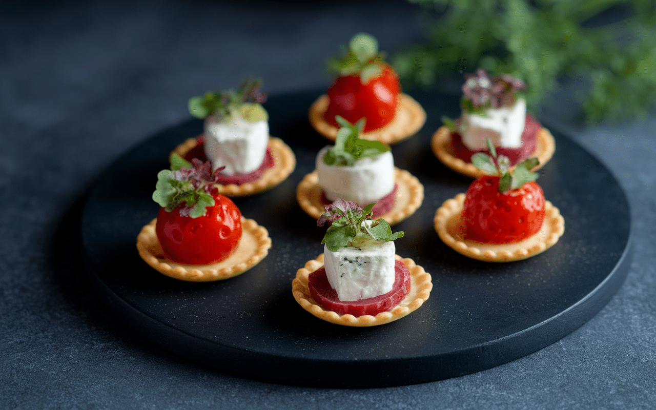Amuse-bouches recette salée avec pâte sablée toute prête