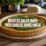 Tarte recette salée avec pâte sablée toute prête légumes