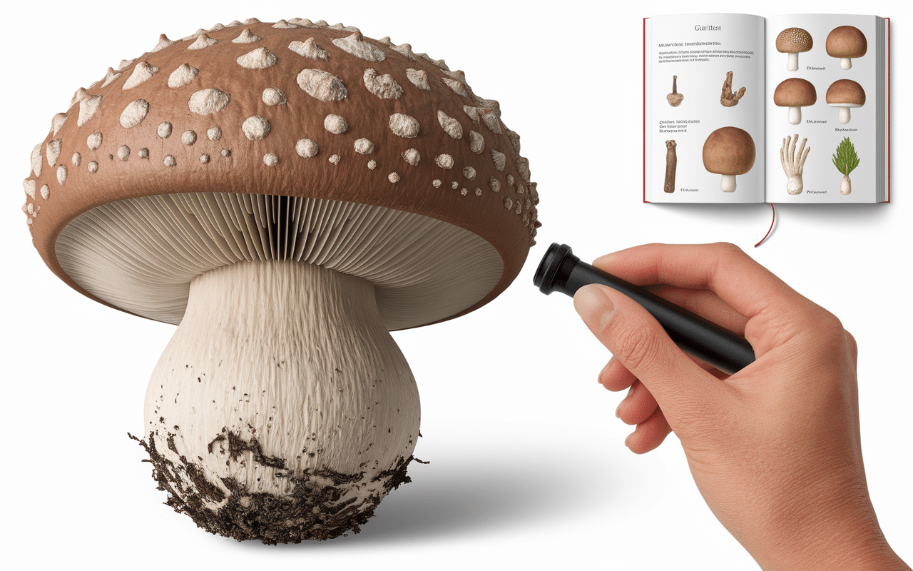 détail champignon la poule des bois lobes gris-brun texture pores