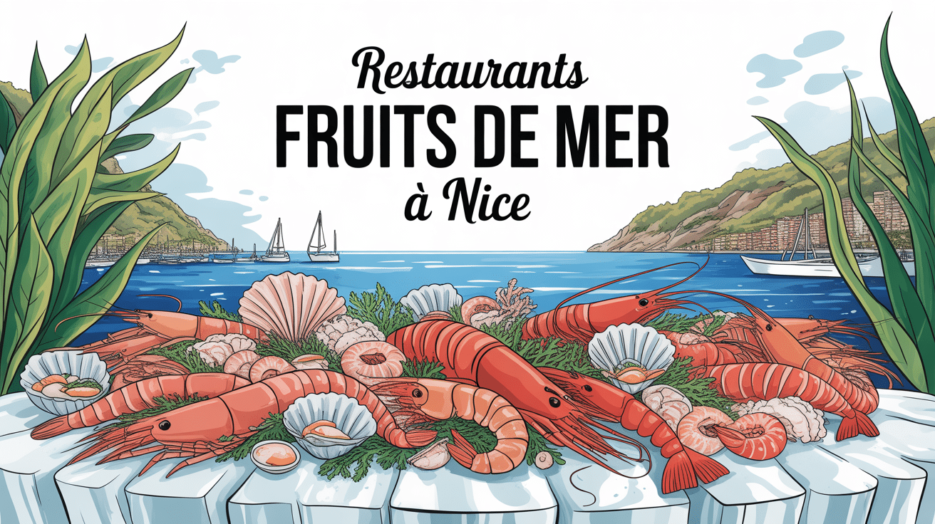 Plateau fruits de mer restaurant de fruits de mer Nice baie