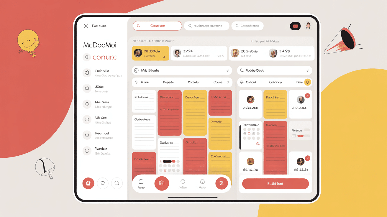 Interface www mcdoetmoi com tableau de bord planning