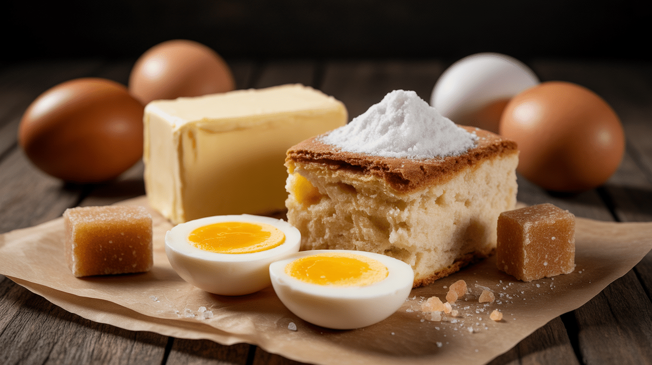 ingrédients galette bretonne sucrée beurre farine oeufs sel