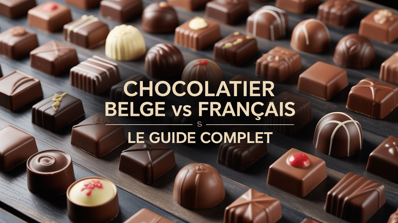 chocolats leonidas ou jeff de bruges exposés pour comparaison