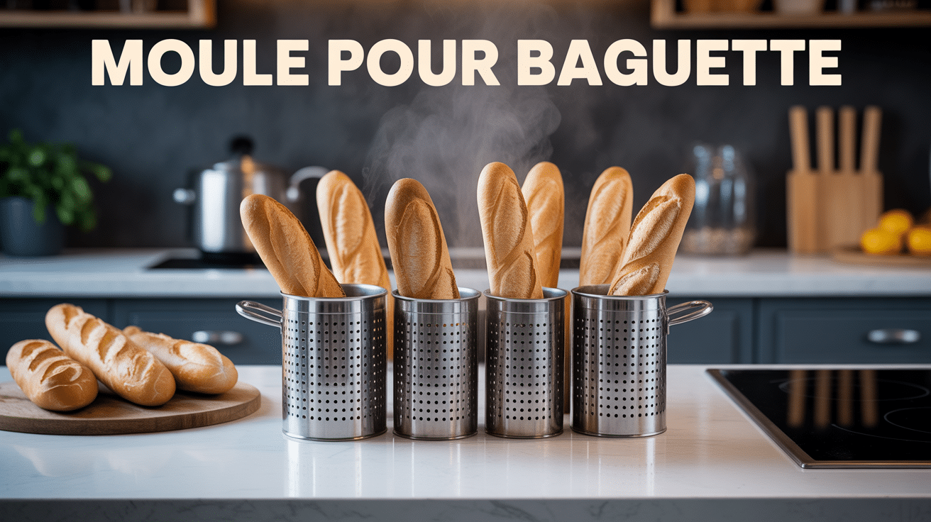 Moule pour baguette acier avec baguettes fraîches