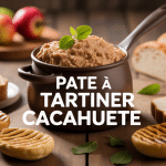photo pate a tartiner cacahuete pot ouvert pain cacahuetes fruits