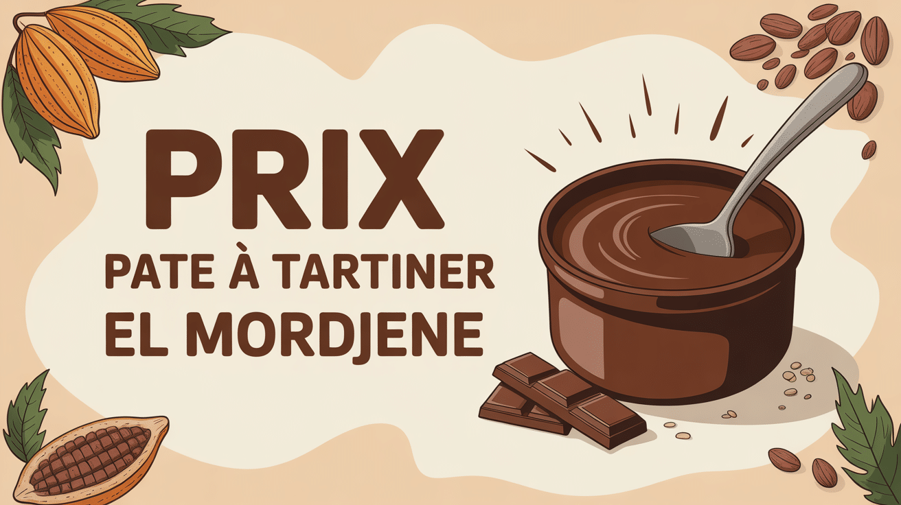 pate a tartiner el mordjene prix pot chocolat noisette