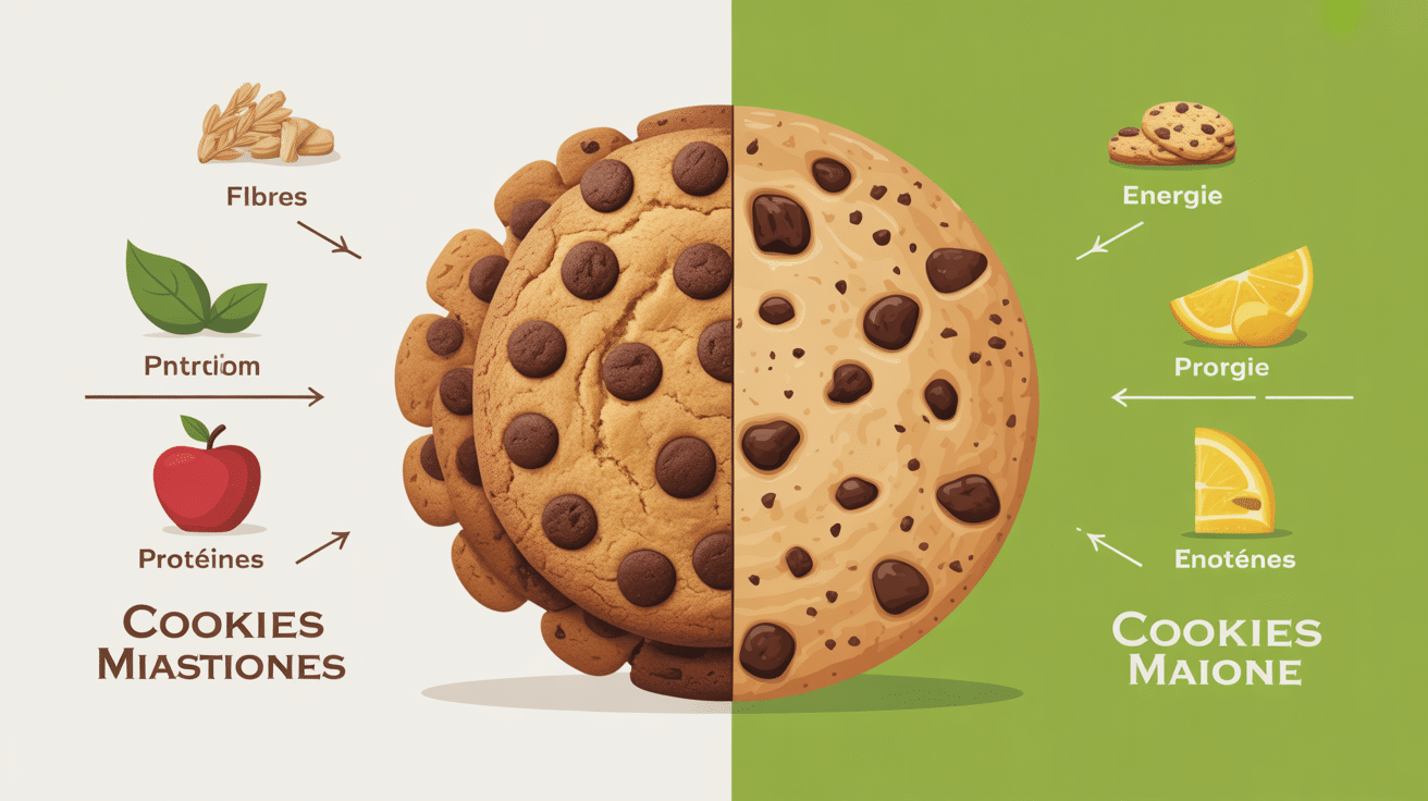 Comparatif cookies industriels vs cookie flocon d avoine beurre de cacahuete sain