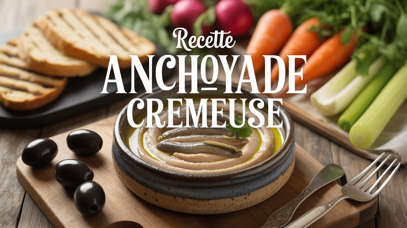 bol recette anchoïade crémeuse légumes pain grillé